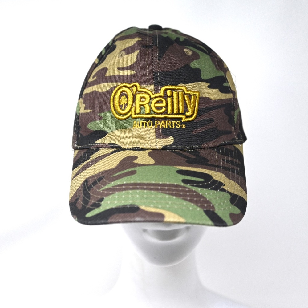 Camouflage O'Reilly Auto Parts Baseball Hat Adjustable Good Conditi